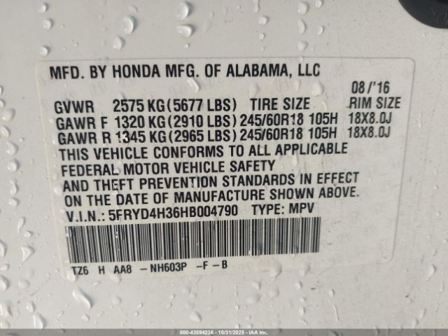 2017 ACURA MDX 5FRYD4H36HB004790 Photo 8