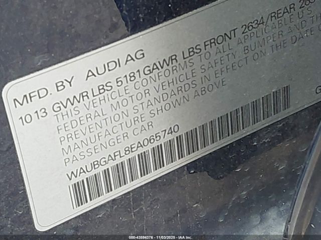 2014 AUDI S4 WAUBGAFL8EA065740 Photo 8