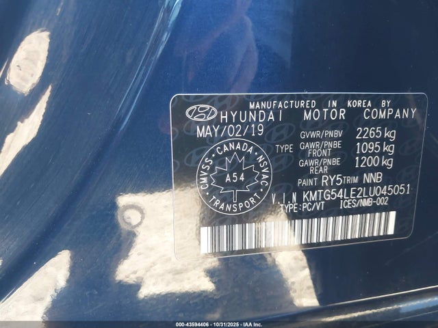 2020 GENESIS G70 KMTG54LE2LU045051 Photo 8