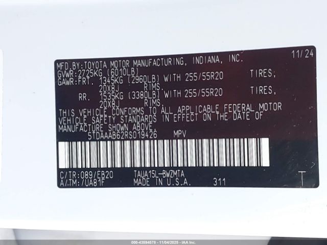 2024 LEXUS TX 350 5TDAAAB62RS019426 Photo 8