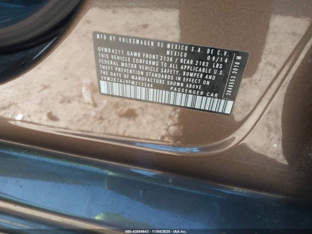 2015 VOLKSWAGEN JETTA 3VW2K7AJ9FM213244 Photo 8