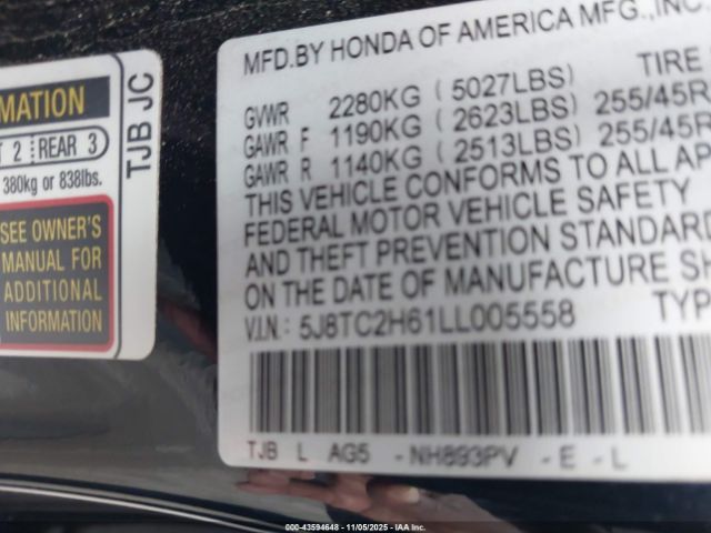 2020 ACURA RDX 5J8TC2H61LL005558 Photo 8