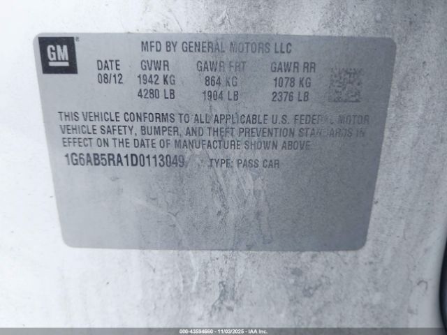 2013 CADILLAC ATS 1G6AB5RA1D0113049 Photo 8