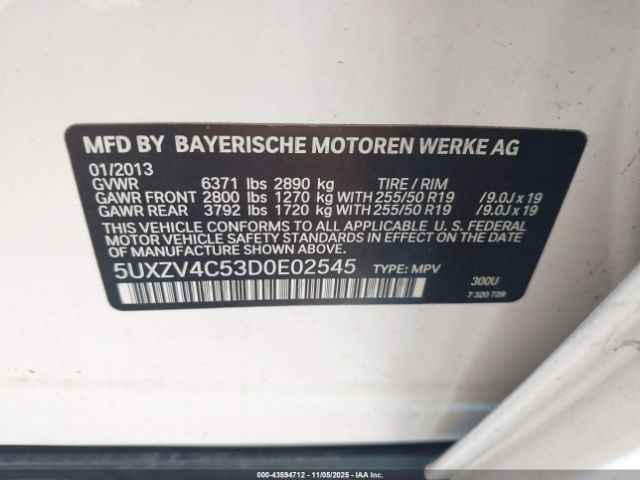 2013 BMW X5 5UXZV4C53D0E02545 Photo 8