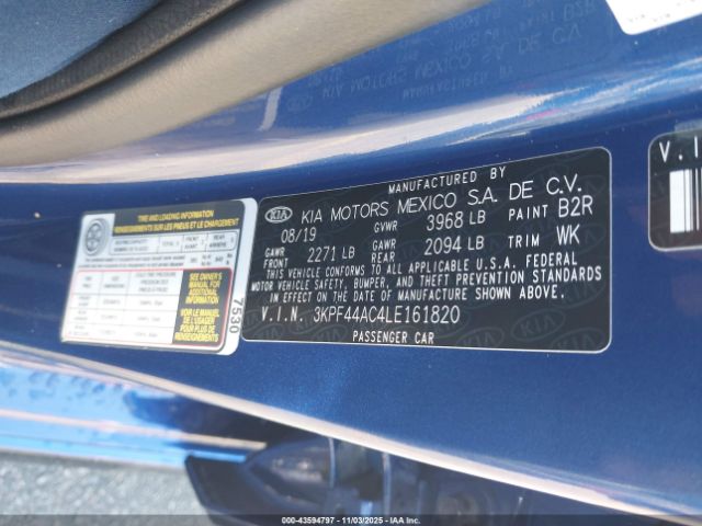 2020 KIA FORTE 3KPF44AC4LE161820 Photo 8