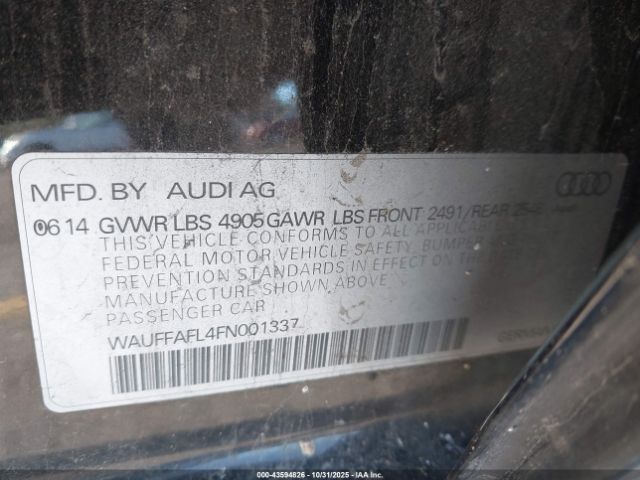 2015 AUDI A4 WAUFFAFL4FN001337 Photo 8