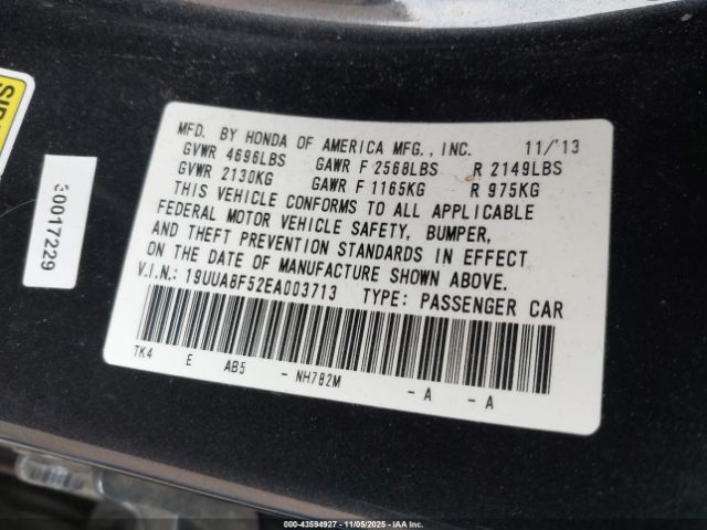 2014 ACURA TL 19UUA8F52EA003713 Photo 8