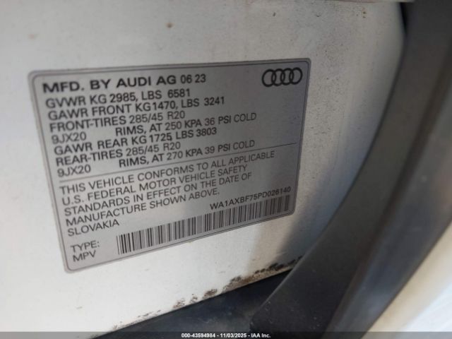 2023 AUDI Q7 WA1AXBF75PD026140 Photo 8