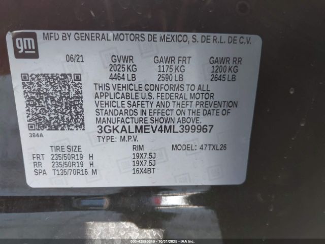 2021 GMC TERRAIN 3GKALMEV4ML399967 Photo 8