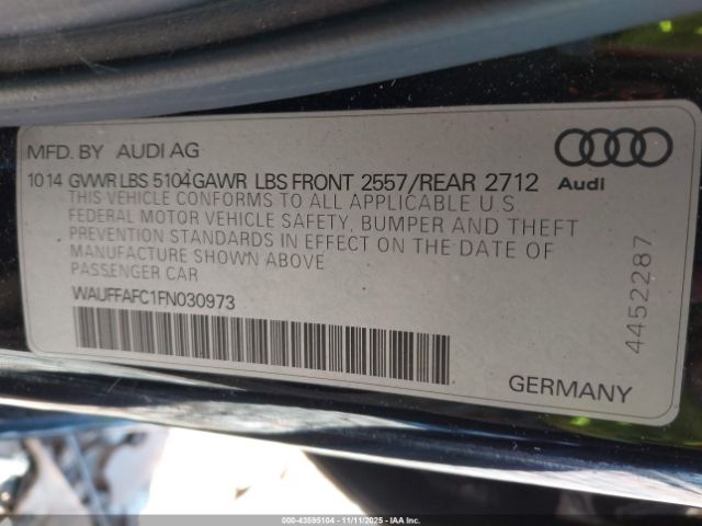 2015 AUDI A6 WAUFFAFC1FN030973 Photo 8