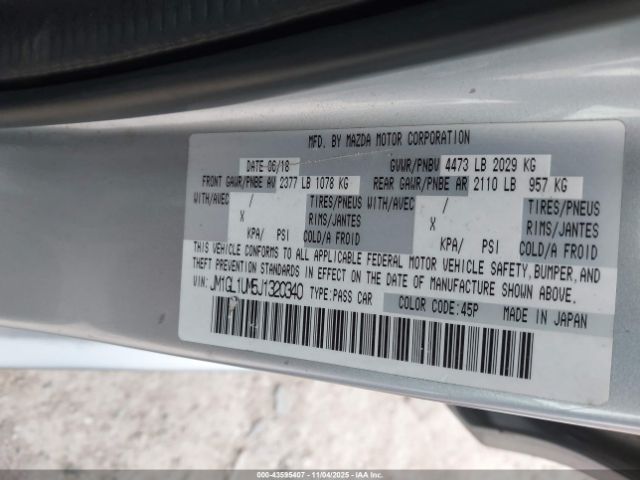 2018 MAZDA MAZDA6 JM1GL1UM5J1320340 Photo 8