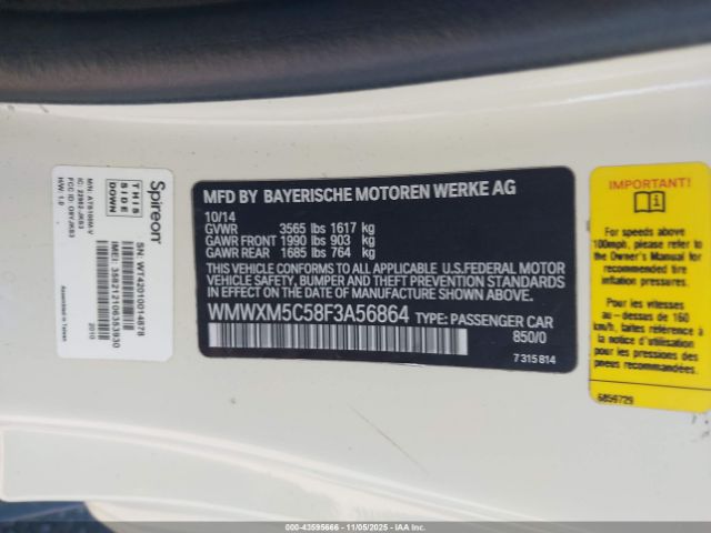 2015 MINI HARDTOP WMWXM5C58F3A56864 Photo 8