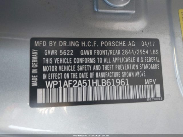 2017 PORSCHE MACAN WP1AF2A51HLB61961 Photo 8