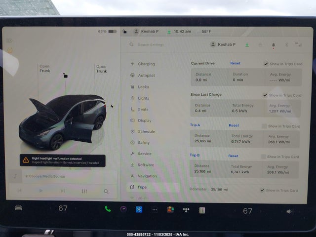 2025 TESLA MODEL Y 7SAYGDEE4SA358183 Photo 6