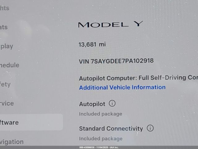 2023 TESLA MODEL Y 7SAYGDEE7PA102918 Photo 6
