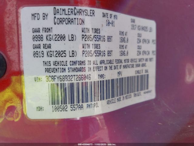 2002 CHRYSLER PT CRUISER 3C8FY68B32T266046 Photo 8