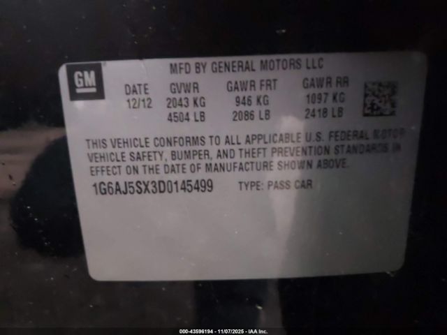 2013 CADILLAC ATS 1G6AJ5SX3D0145499 Photo 8