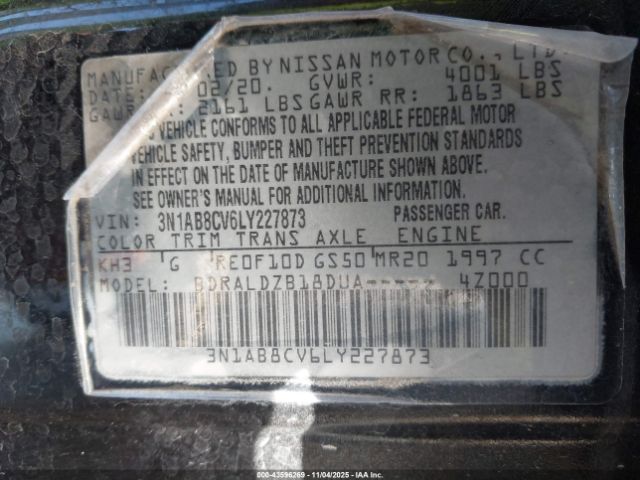 2020 NISSAN SENTRA 3N1AB8CV6LY227873 Photo 8