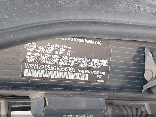 2016 BMW I3 WBY1Z2C55GV556393 Photo 8