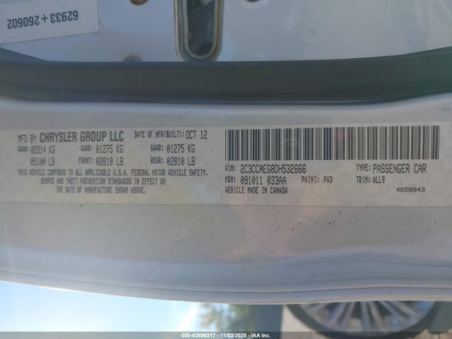 2013 CHRYSLER 300C 2C3CCAEG8DH532666 Photo 8