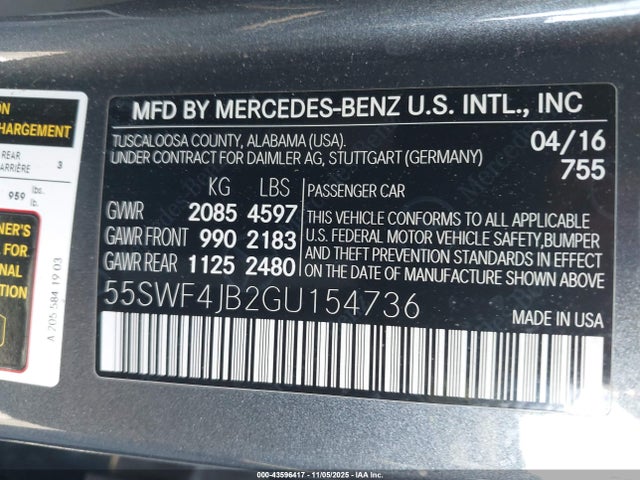 Mercedes-Benz C 300 2016 55SWF4JB2GU154736 Image 9