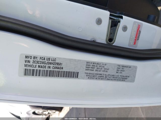 2022 DODGE CHARGER 2C3CDXGJ5NH229581 Photo 8