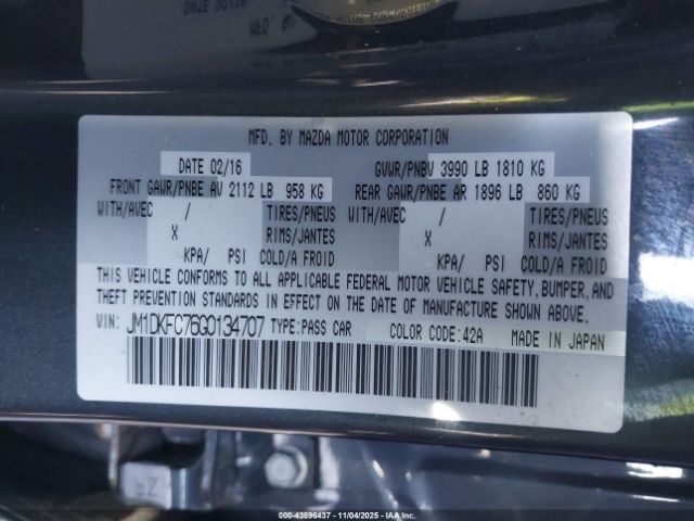 2016 MAZDA CX-3 JM1DKFC76G0134707 Photo 8