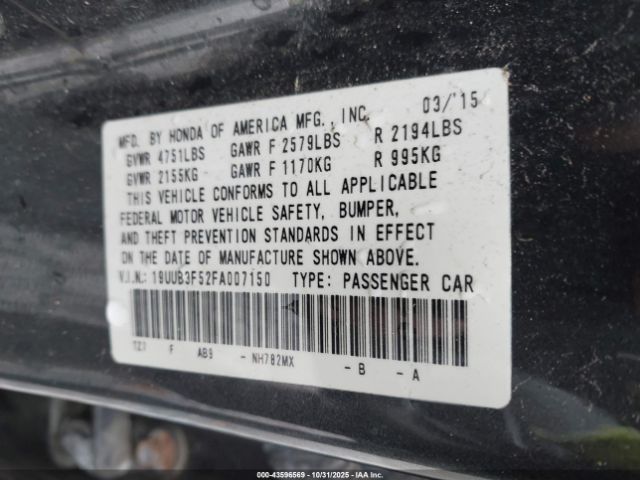 2015 ACURA TLX 19UUB3F52FA007150 Photo 8