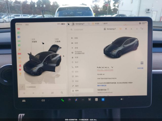 2025 TESLA MODEL Y 7SAYGDEF1SA370574 Photo 6