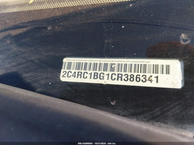 Aukcja sprzedaży 2012 Chrysler Town & Country Touring, vin: 2C4RC1BG1CR386341, numer aukcji: 43596800