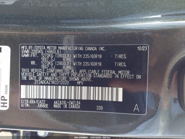 2024 LEXUS NX 250 2T2ADCAZ1RC012020 Photo 8