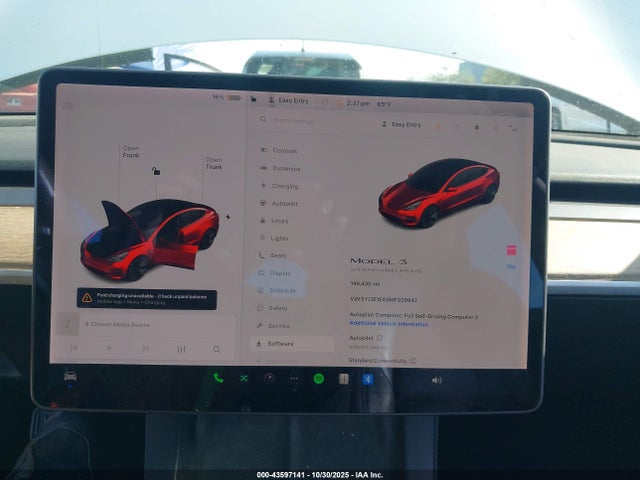 5YJ3E1EA9MF929942 Tesla MODEL 3