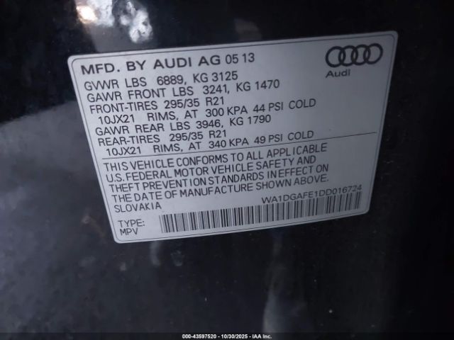 2013 AUDI Q7 WA1DGAFE1DD016724 Photo 8