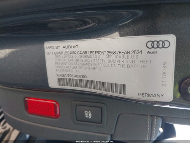 2018 AUDI S4 WAUB4AF46JA003880 Photo 8