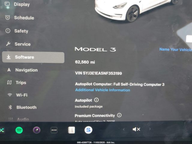 2022 TESLA MODEL 3 5YJ3E1EA5NF353199 Photo 6