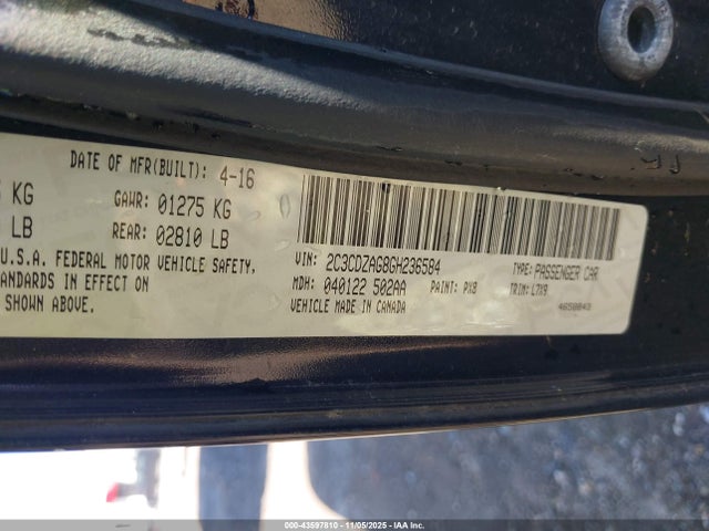 2016 DODGE CHALLENGER 2C3CDZAG8GH236584 Photo 8