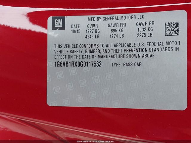 2016 CADILLAC ATS 1G6AB1RX0G0117532 Photo 8