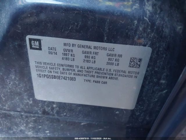 2014 CHEVROLET CRUZE 1G1PG5SB0E7421083 Photo 8