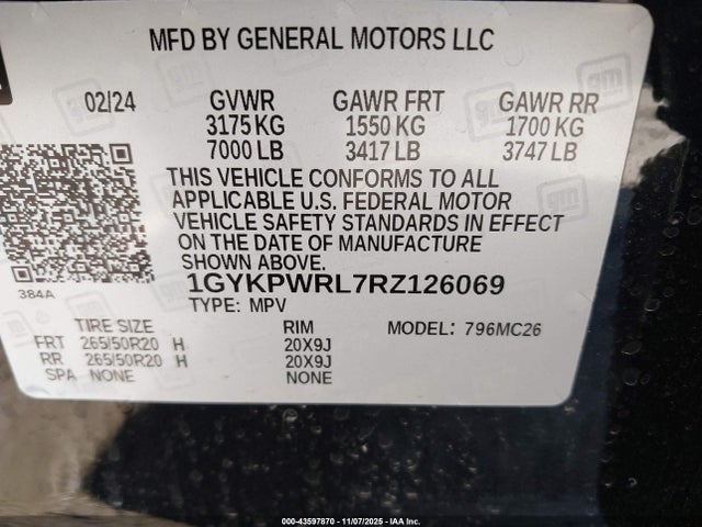 2024 CADILLAC LYRIQ 1GYKPWRL7RZ126069 Photo 8
