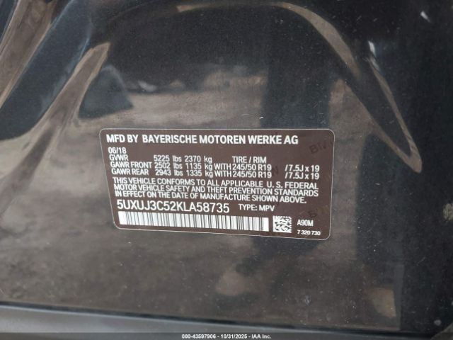 2019 BMW X4 5UXUJ3C52KLA58735 Photo 8