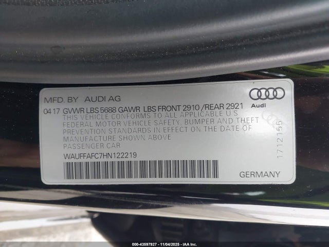 Audi S6 2017 WAUFFAFC7HN122219 Image 9