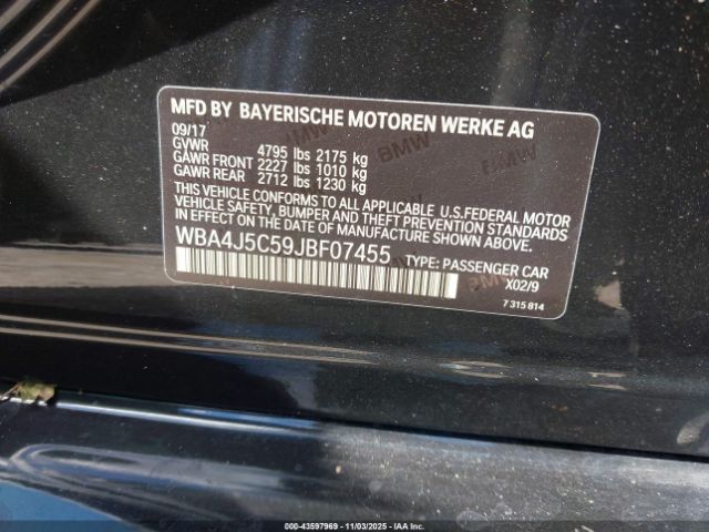 2018 BMW 440I GRAN COUPE WBA4J5C59JBF07455 Photo 8