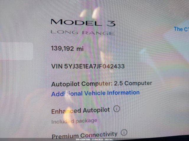 2018 TESLA MODEL 3 5YJ3E1EA7JF042433 Photo 6