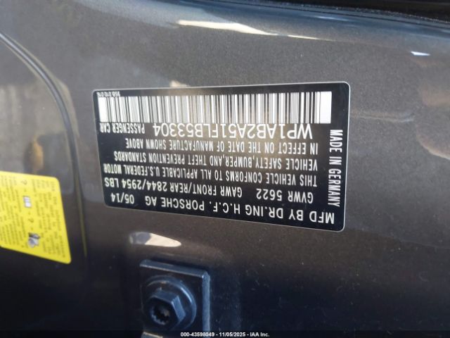 2015 PORSCHE MACAN WP1AB2A51FLB53304 Photo 8