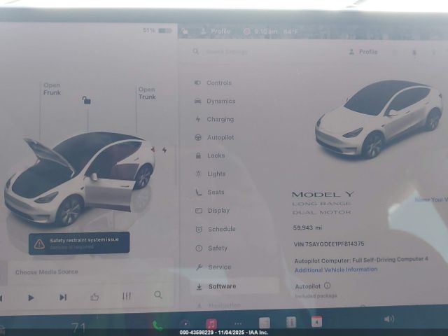 2023 TESLA MODEL Y 7SAYGDEE1PF814375 Photo 6