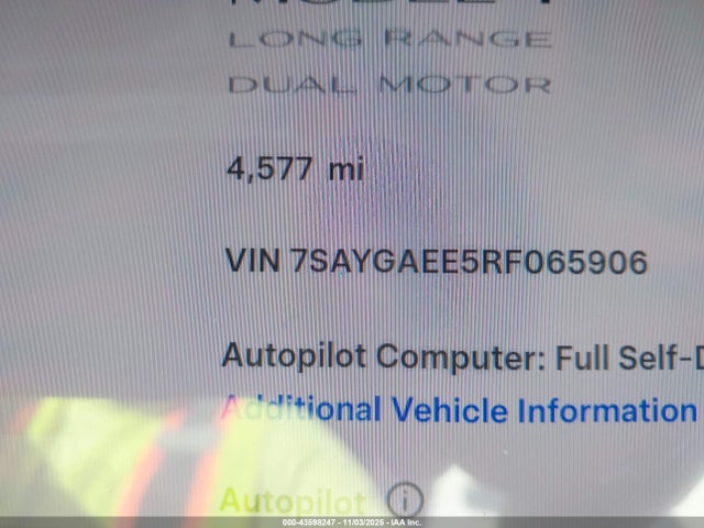2024 TESLA MODEL Y 7SAYGAEE5RF065906 Photo 6
