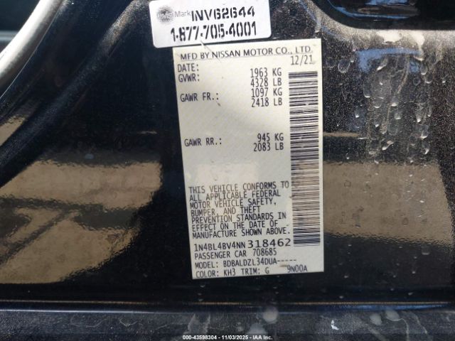 2022 NISSAN ALTIMA 1N4BL4BV4NN318462 Photo 8