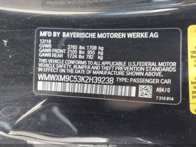 2019 MINI HARDTOP WMWXM9C53K2H39238 Photo 8