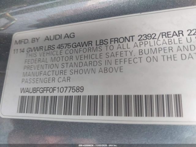 2015 AUDI A3 WAUBFGFF0F1077589 Photo 8