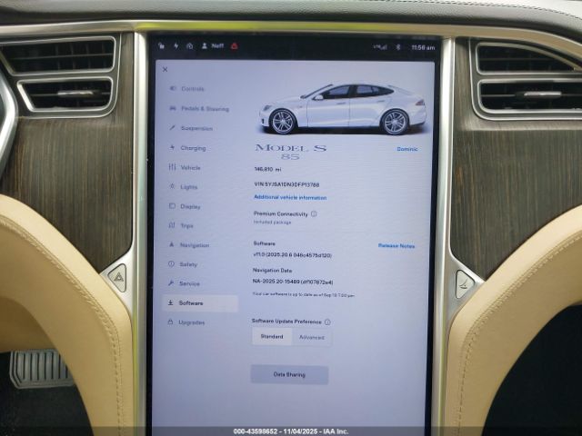 2013 TESLA MODEL S 5YJSA1DN3DFP13788 Photo 6
